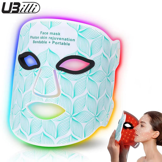 Ubilli Led Face Mask For Red Light Therapy Skin Rejuvenation