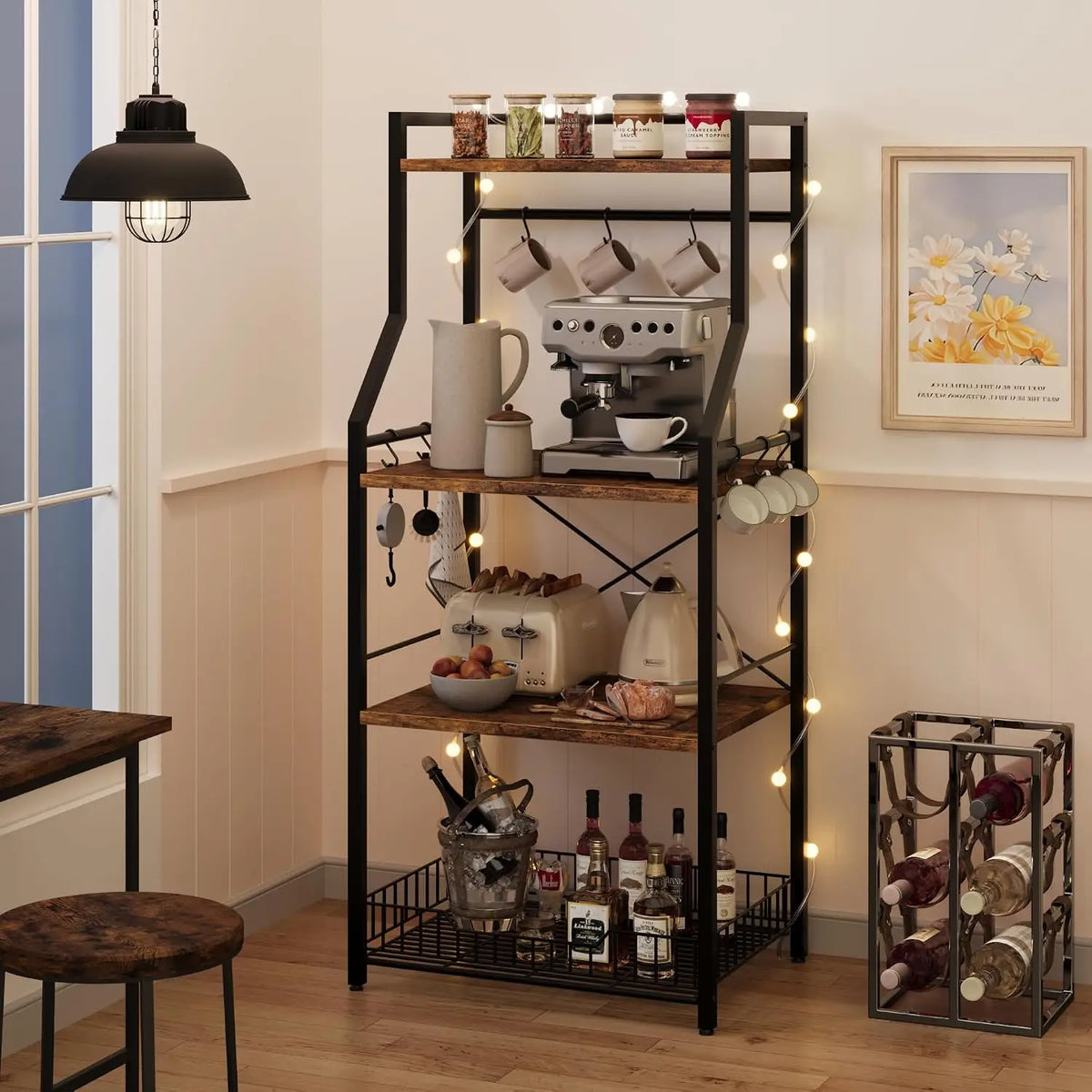 Garvee 4 Tier Metal Kitchen Cookware Organizer Storage Rack