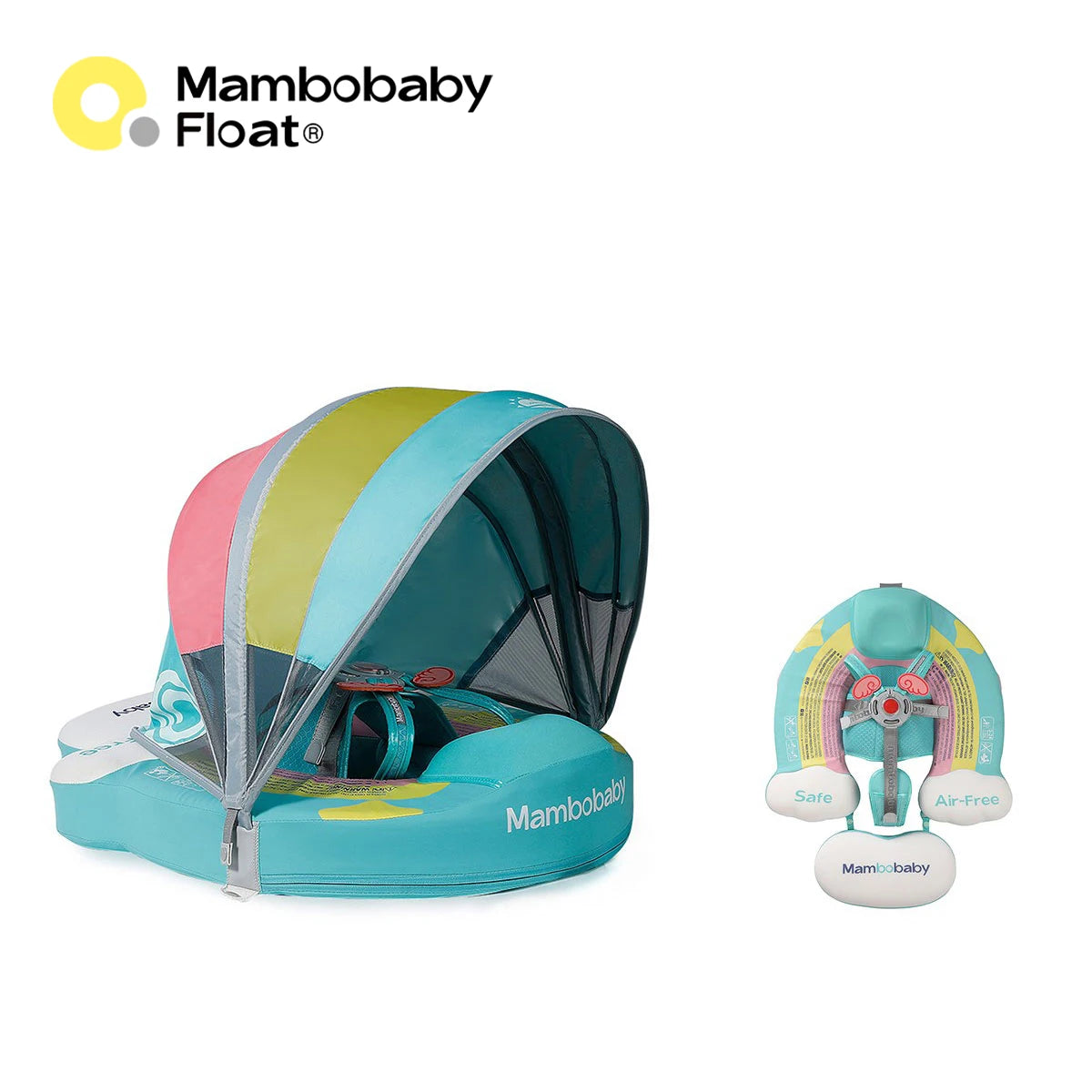 Mambobaby Air Free Chest Float With Sunshade Canopy