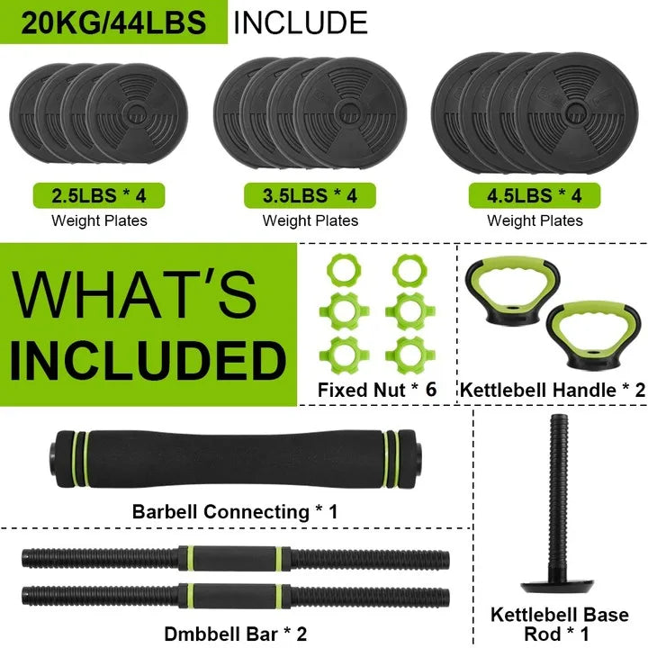 Twister Adjustable Dumbbells With Connector Home Gym Fitness Weights