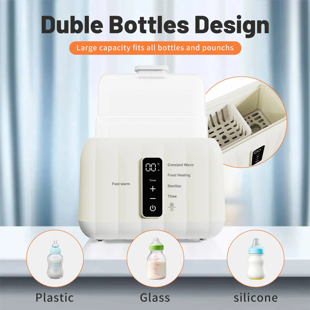 Sejoy Double Baby Bottle Warmer With Accurate Temperature Control