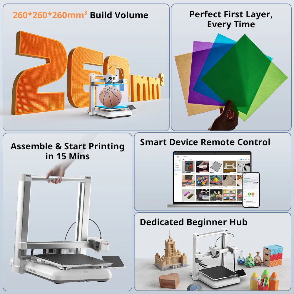 Anycubic Kobra 4 3D Printer With Ace 2 Pro Equipment