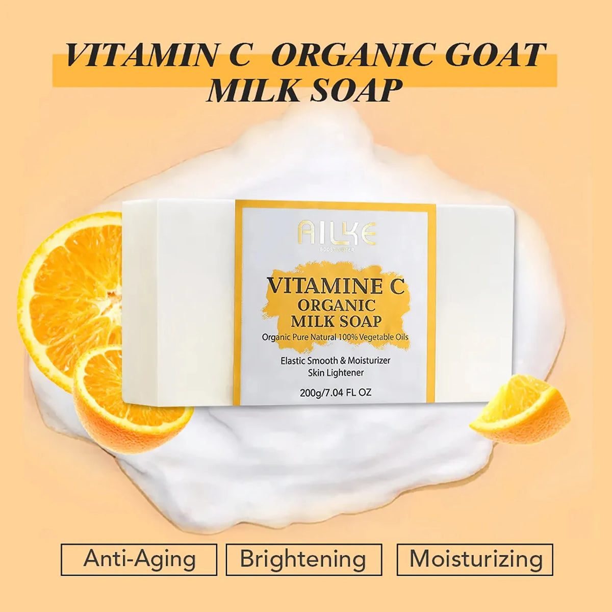 Kyliefit Organic Milk Soap With Vitamin C Whitening Cleanser