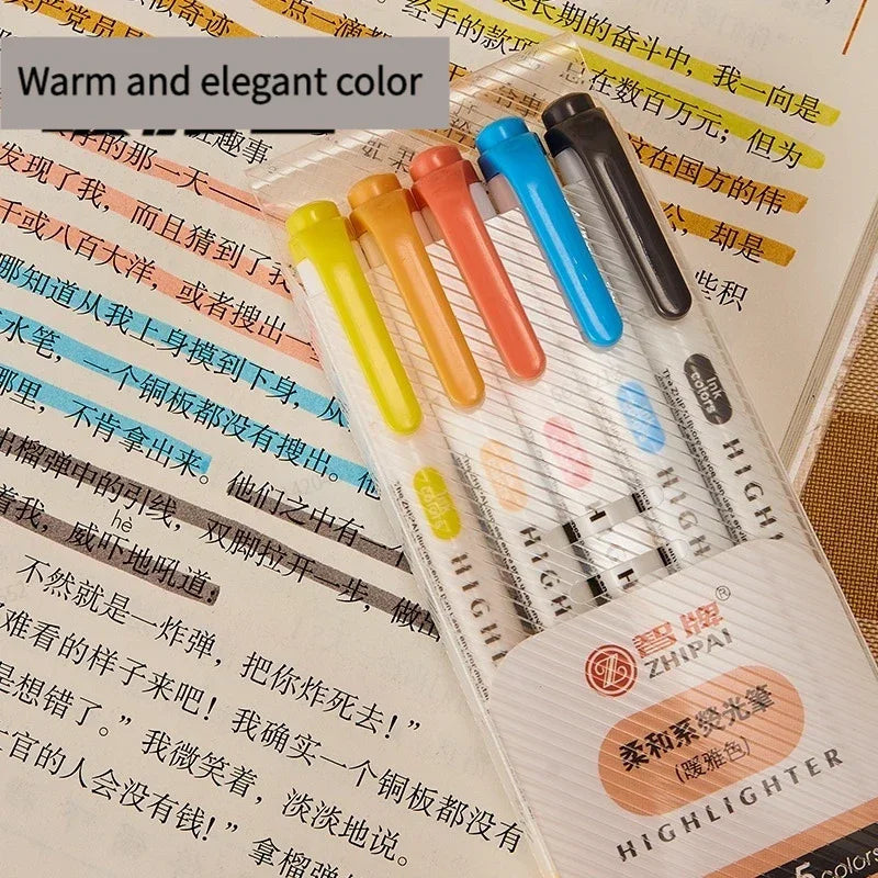Double Headed Highlighter Pens Set For School Office Drawing