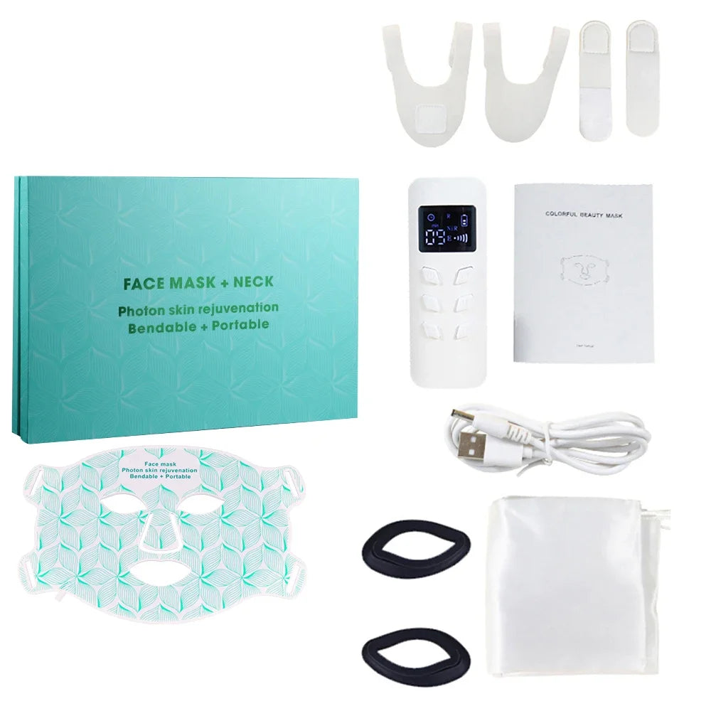 Ubilli Led Face Mask For Red Light Therapy Skin Rejuvenation