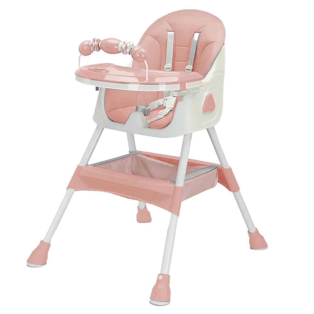 Piorlado Foldable Baby High Chair With Antislip Pad