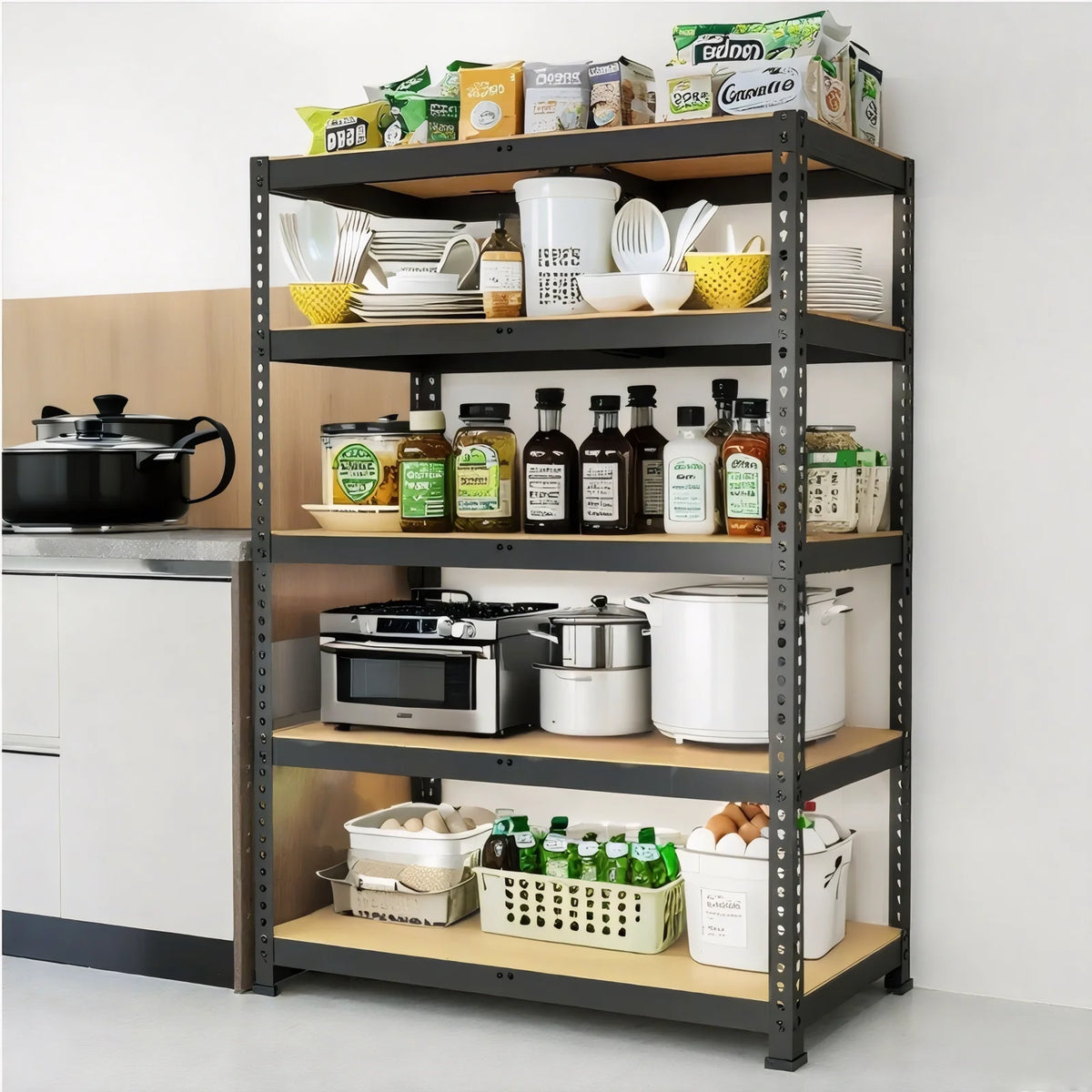Sarenzon Heavy Duty Adjustable Steel Storage Shelves Rack