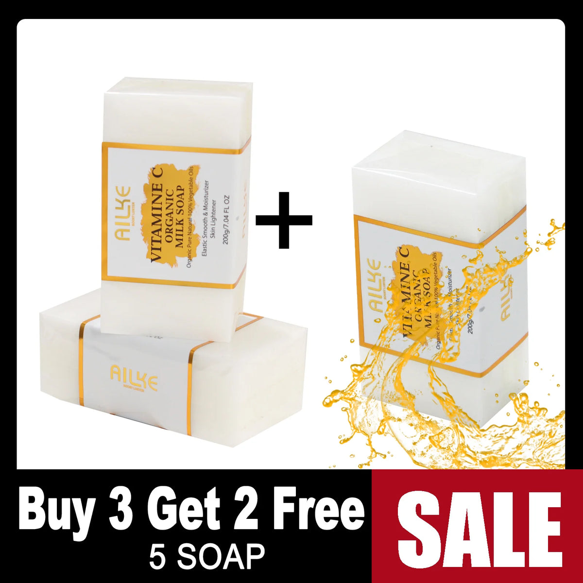Kyliefit Organic Milk Soap With Vitamin C Whitening Cleanser