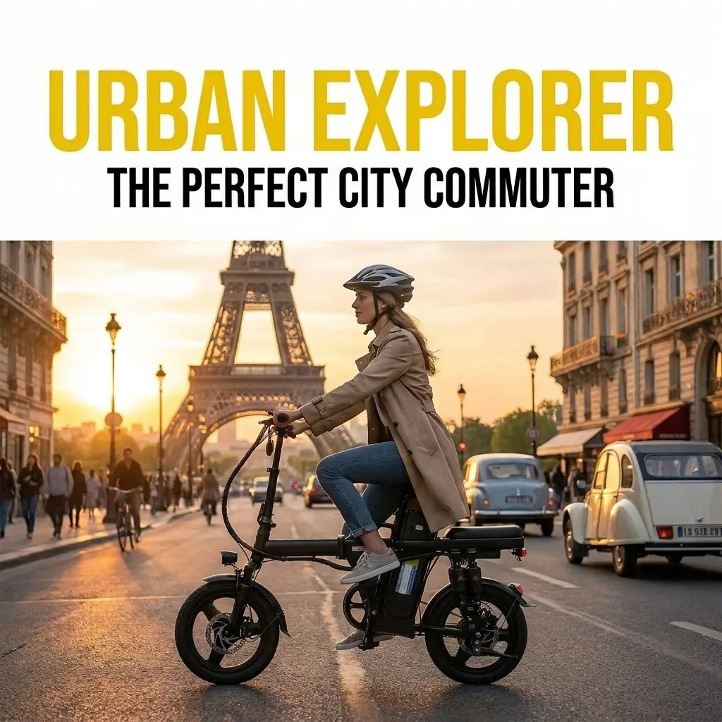 Folding Electric Bike Featuring Removable Lithium Battery Pack