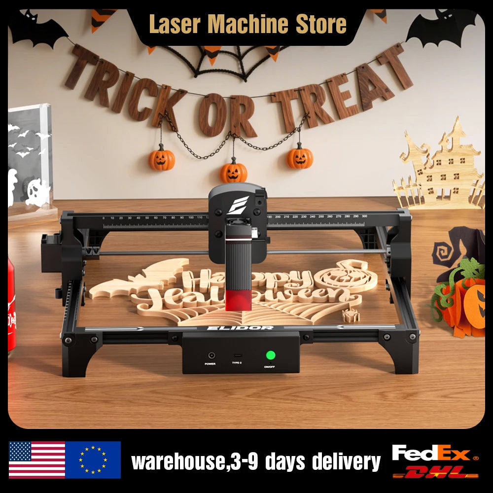 Elidor Z6 6W 12W Laser Engraver Cutting Machine CNC Woodworking
