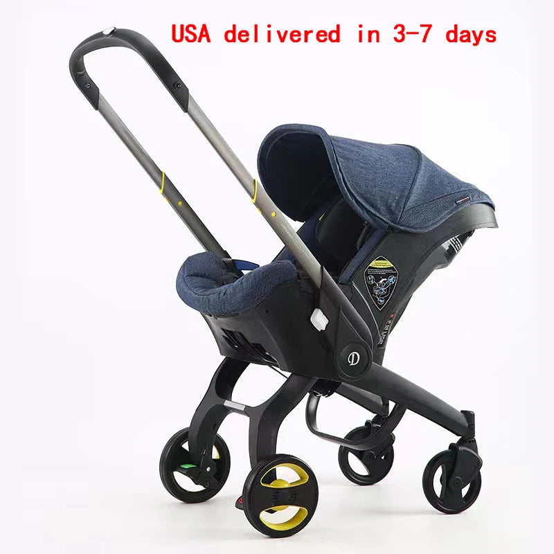Premium Foldable 3 In 1 Baby Stroller With Car Seat